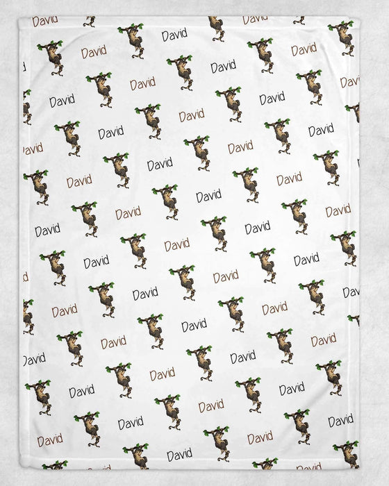 Personalized Possum Design Soft Micro Fleece Blanket