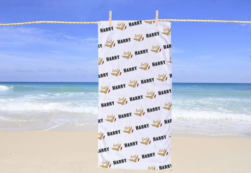 Personalized Potter Design Beach Towel