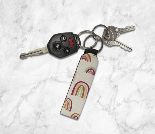 Rainbow Design Keychain Wristlet