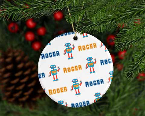 Personalized Robot Ornament