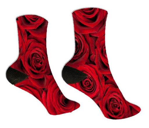 Red Roses Design Socks