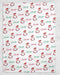 Personalized Santa Design Soft Micro Fleece Blanket