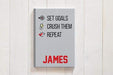 Personalized Crush Your Goals Design 112 Page Journal