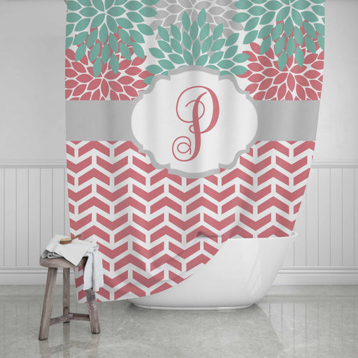 Flowers Persoanlized Design Shower Curtain