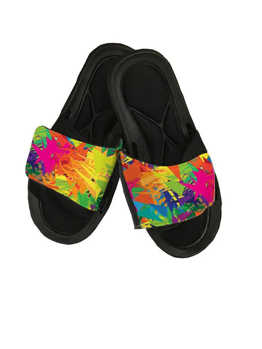 Abstract Design Slide Sandals