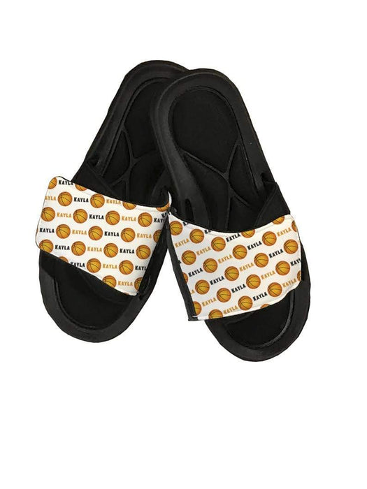 Personalized Basketball Design Slide Sandals