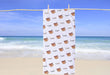 Personalized Sloth Design Beach Towel