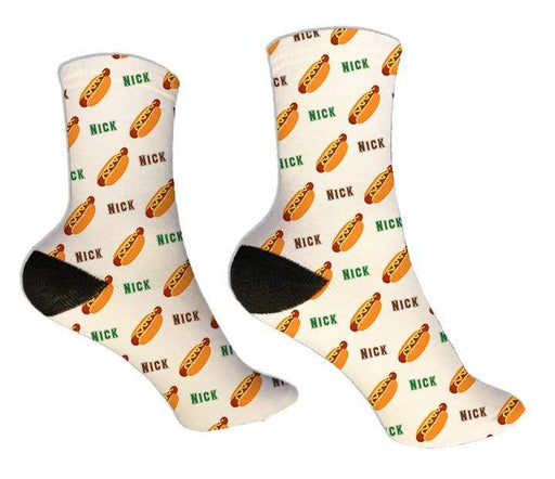 Personalized Hotdog Design Socks