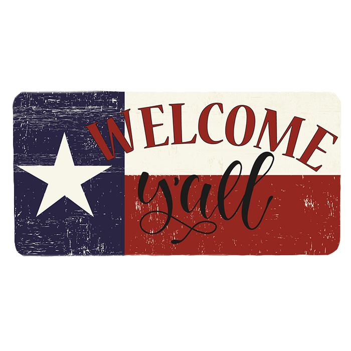 'Texas Flag' Decorative Welcome Sign