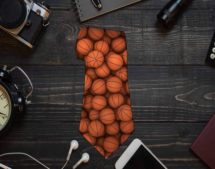 Basketball Design Neck Tie