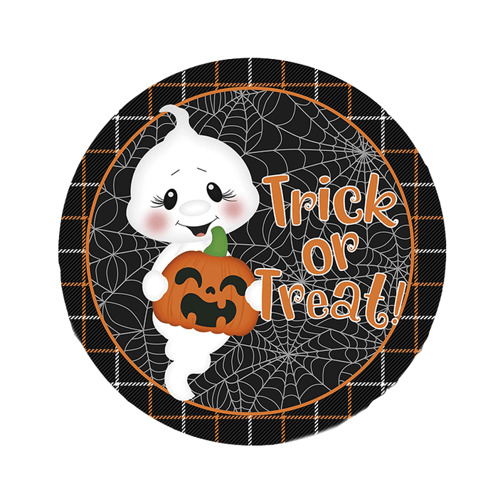 'Trick or Treat Ghost' Decorative Halloween Door Sign