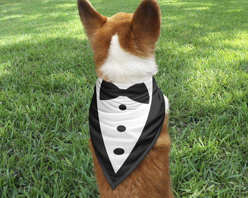 Tuxedo Design Dog Bandana
