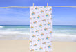 Personalized Unicorn Design Beach Towel