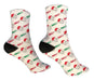 Personalized Volleyball Christmas Design Socks