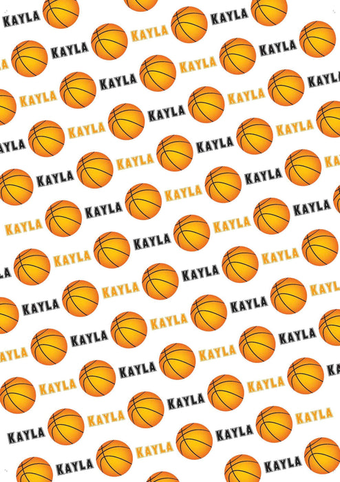 Personalized Basketball Design Tissue Paper