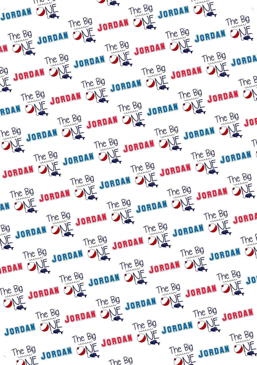 Personalized The Big One Design Birthday Tissue Paper