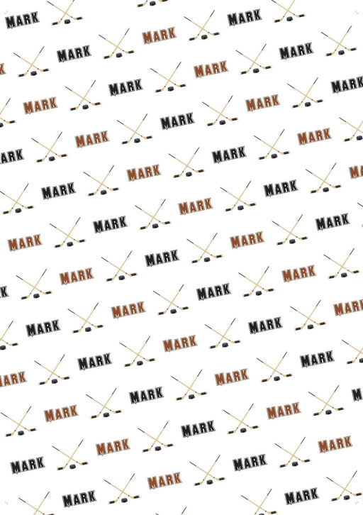 Personalized Hockey Design Tissue Paper