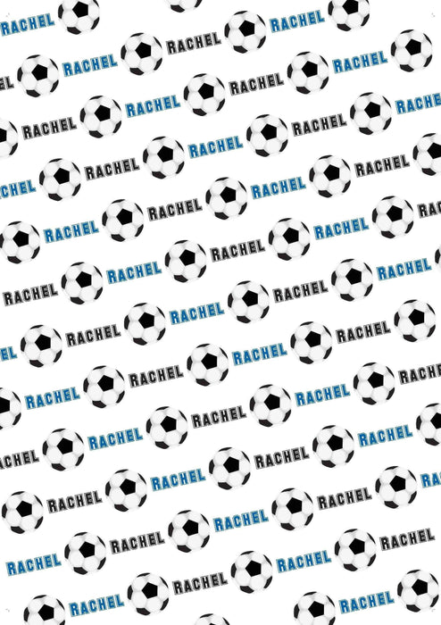 Personalized Soccer Birthday Wrapping Paper