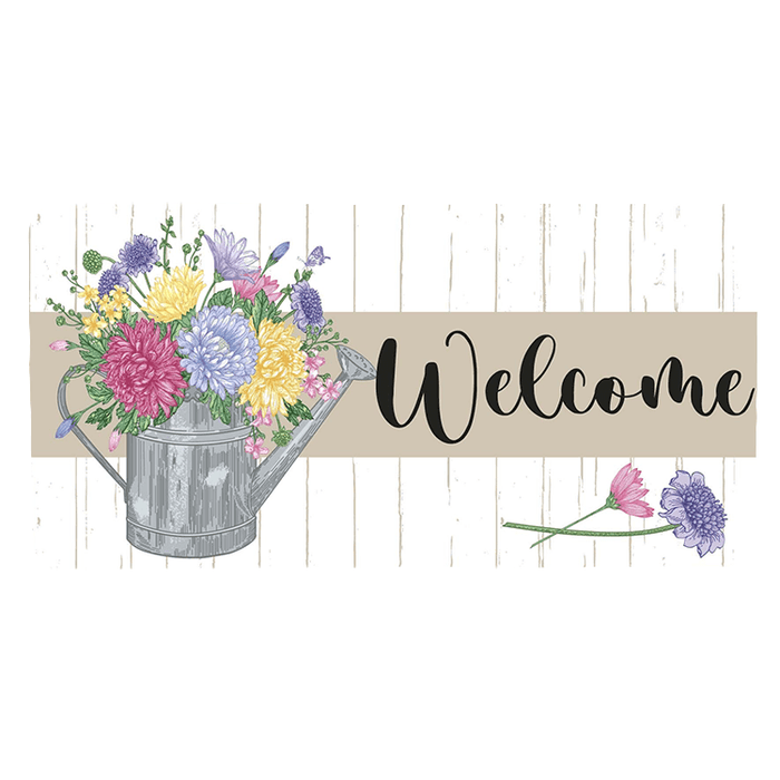 'Watering Can ' Spring Decorative Sign