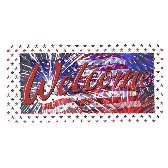 'Fourth of July Fireworks' Decorative Welcome Sign