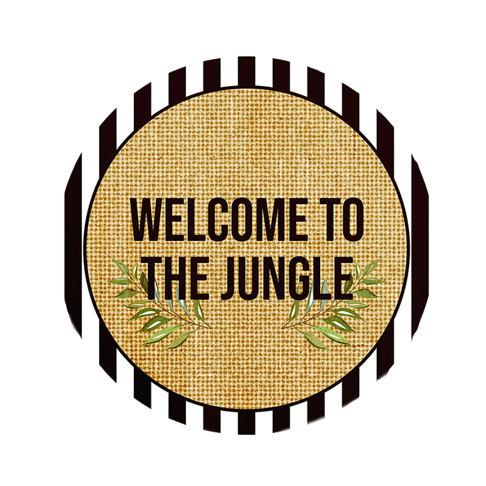 'Welcome to the Jungle' Decorative Door Sign