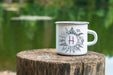 Wild Flower Alphabet Design Camping Coffee Mug