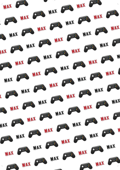 Personalized Video Game Design Tissue Paper