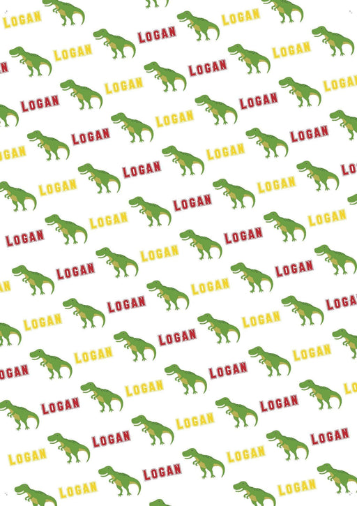 Personalized T-Rex Design Tissue Paper