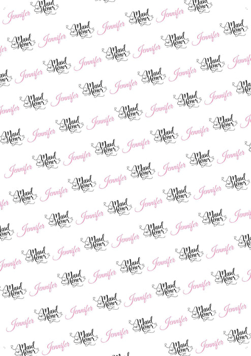 Personalized Weddings Maid Of Honor Proposal Wedding Wrapping Paper