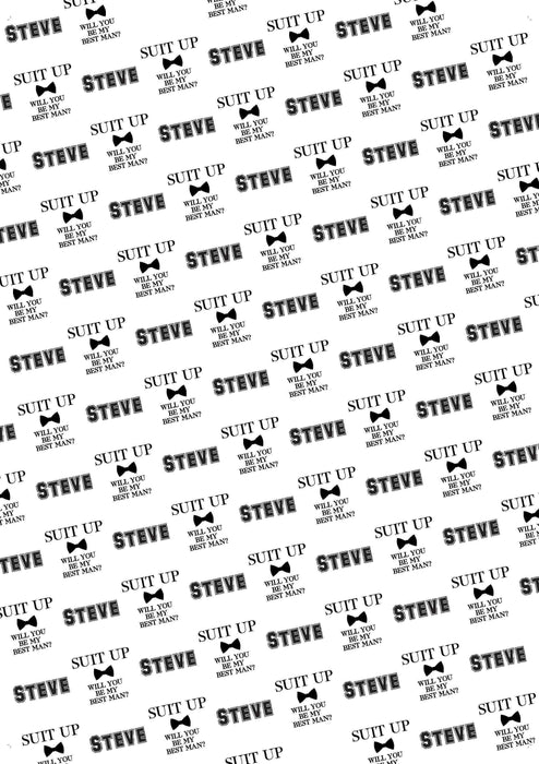 Personalized Weddings Best Man Proposal Wedding Wrapping Paper
