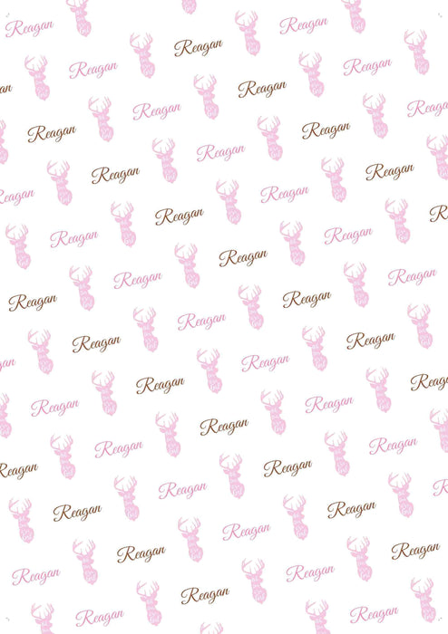 Personalized Deer Girl Design Tissue Paper