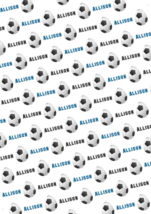 Personalized Easter Soccer Easter Wrapping Paper