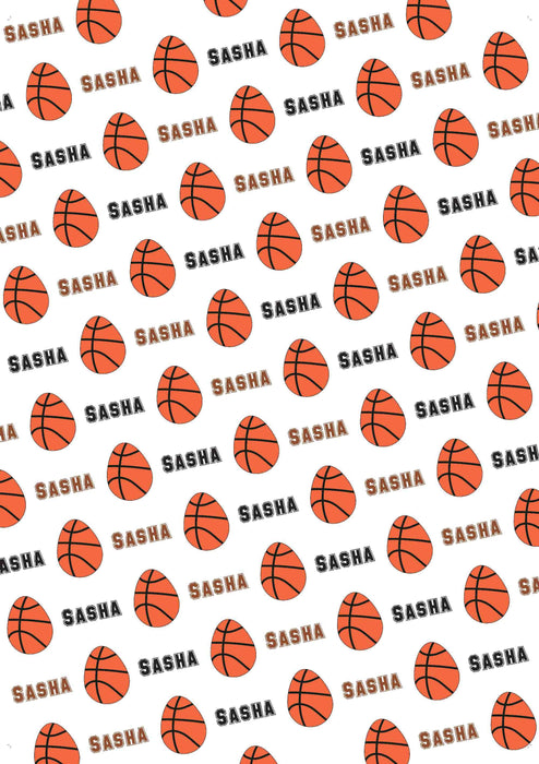 Personalized Easter Basketball Easter Wrapping Paper - Add Any Name —  Potter's Printing