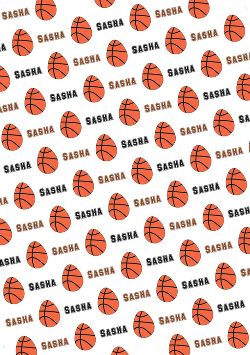 Personalized Easter Basketball Design Easter Tissue Paper