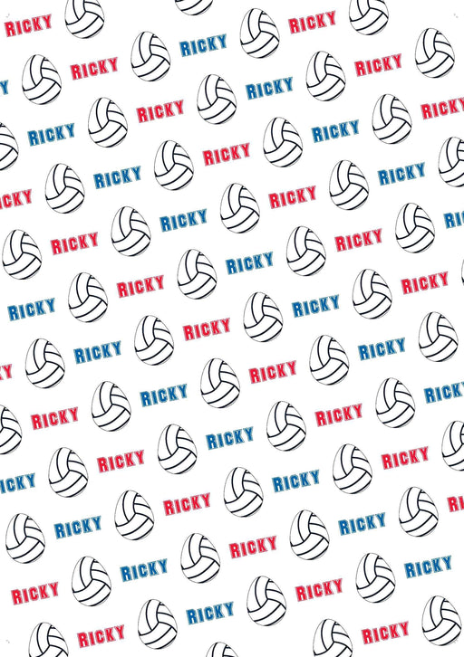 Personalized Easter Volleyball Easter Wrapping Paper