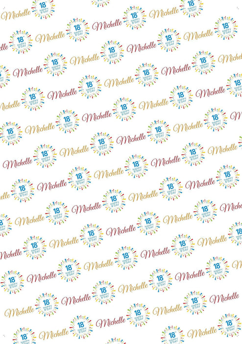 Personalized 18th Birthdays Birthday Wrapping Paper