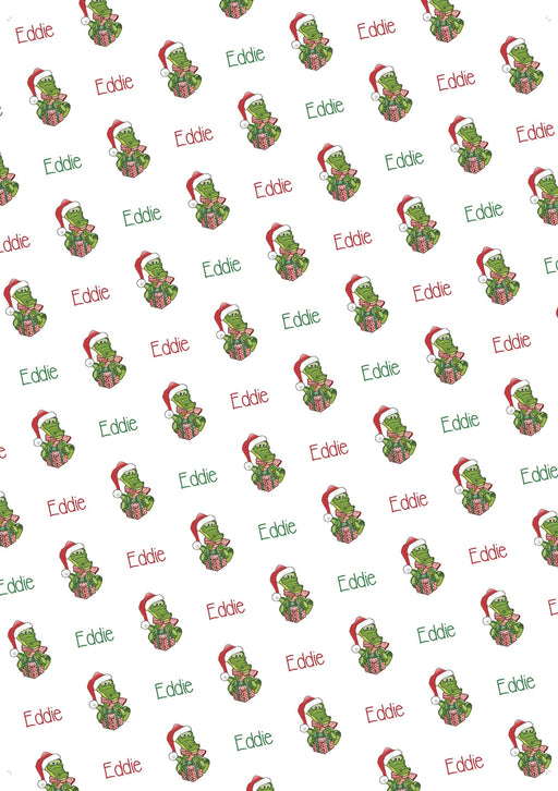 Personalized Gator Christmas Wrapping Paper