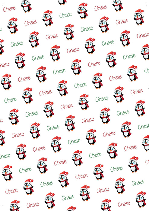 FnprtMo Christmas Wrapping Paper Clearance White Personalized Gift Wrap  Rolls Birthday Wrapping Paper Santa Claus And Penguin Christmas Wrapping  Paper