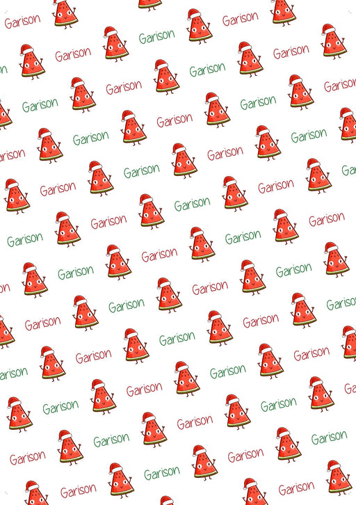 Personalized Christmas Watermelon Design Christmas Tissue Paper