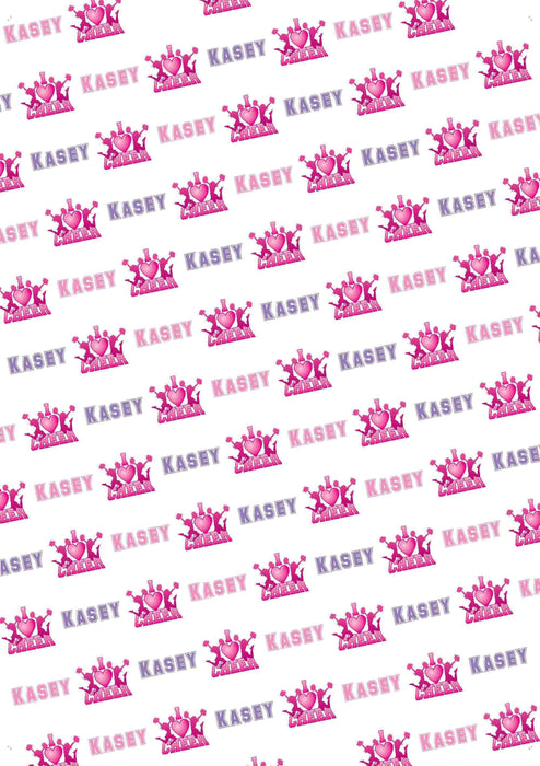 Personalized I Love Cheer Design Birthday Tissue Paper