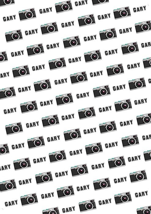 Camera Personalized Wrapping Paper