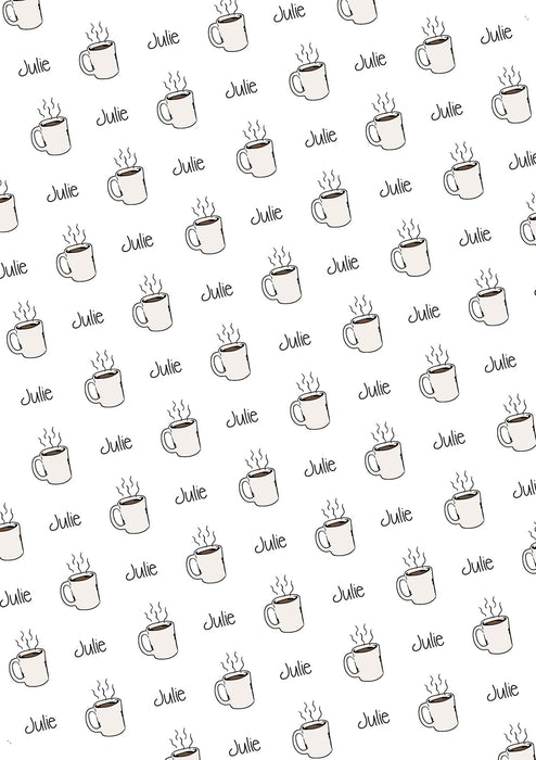 Coffee Personalized Wrapping Paper