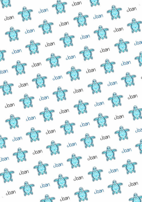 Sea Turtle Personalized  Wrapping Paper