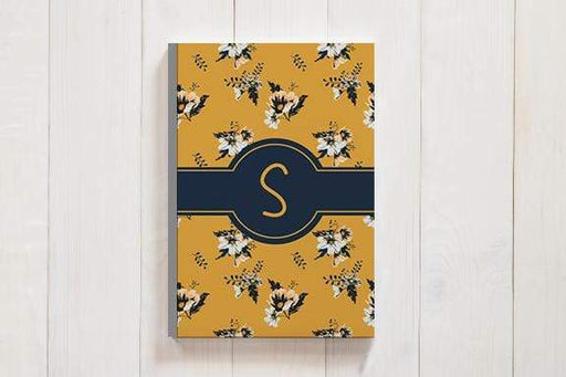 Personalized Yellow Floral Design 112 Page Journal
