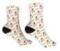 Personalized Black Santa Design Socks