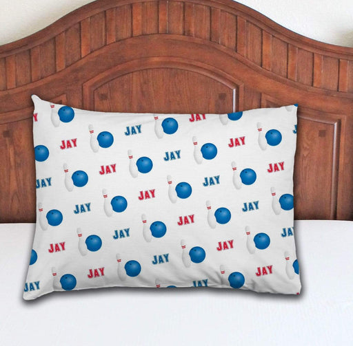 Personalized Bowling Design Microfiber Pillowcase 