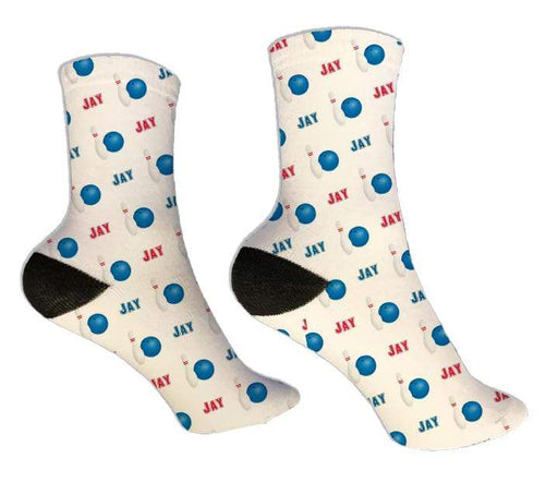 Personalized Bowling Design Socks