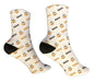 Personalized Bunny Crossbones Easter Design Socks