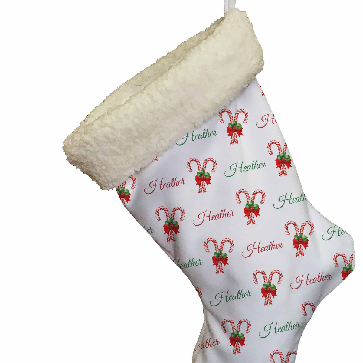 Big felt stocking with Candy Canes