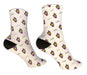 Personalized Cute Witch Halloween Design Socks